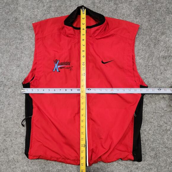 VTG X Games Winter ESPN Film Staff CREW Mens L Large? NIKE Y2K Vest Jacket - Picture 8 of 16